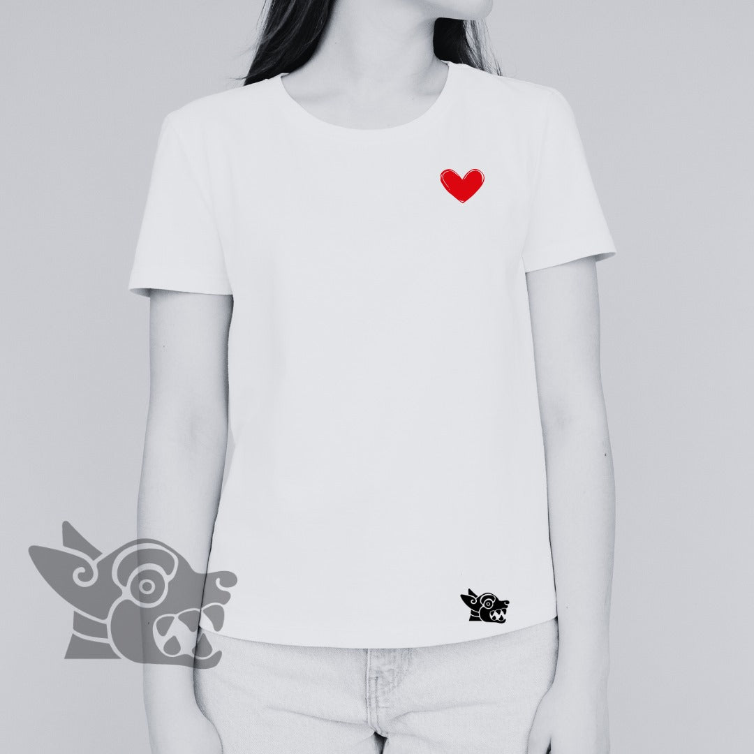 Playera "Corazón Pequeño Rojo"